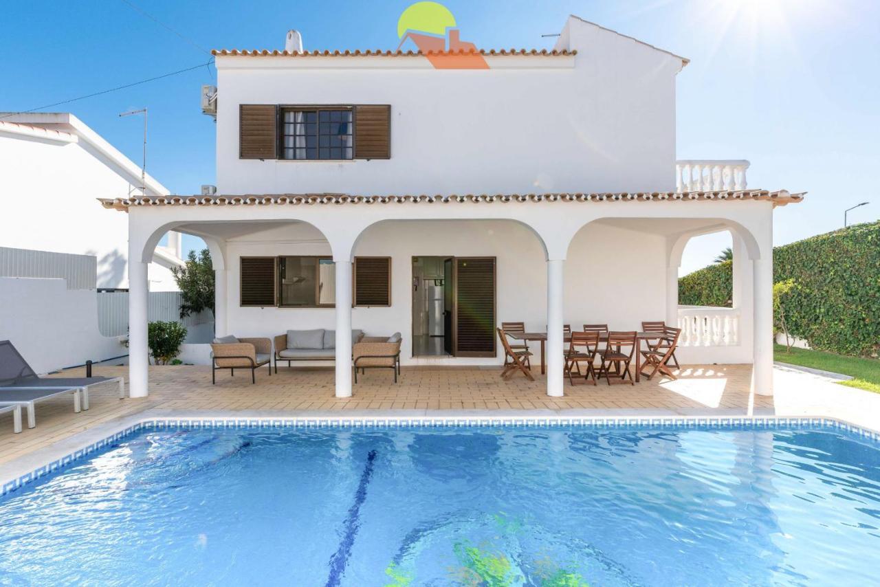 #072 Private Pool And Garden With Ac And Game Room Albufeira Esterno foto